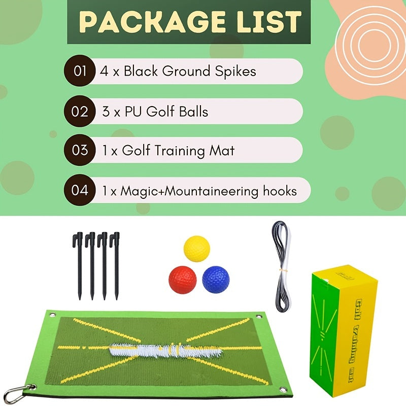 Golf Training Mat For Swing Detection & Analysis