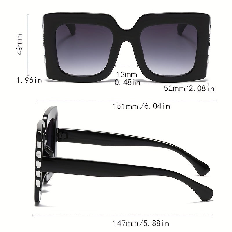Y2K Square Sunglasses - Jelly Block Anti Glare Glasses UV400