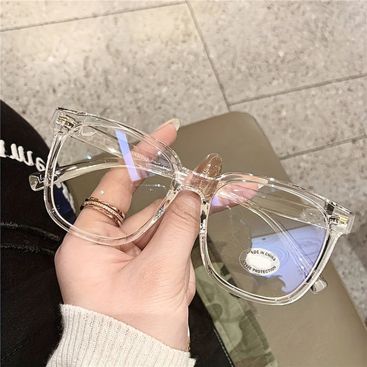 Thick Oversized Square Computer Glasses UV400 Protection