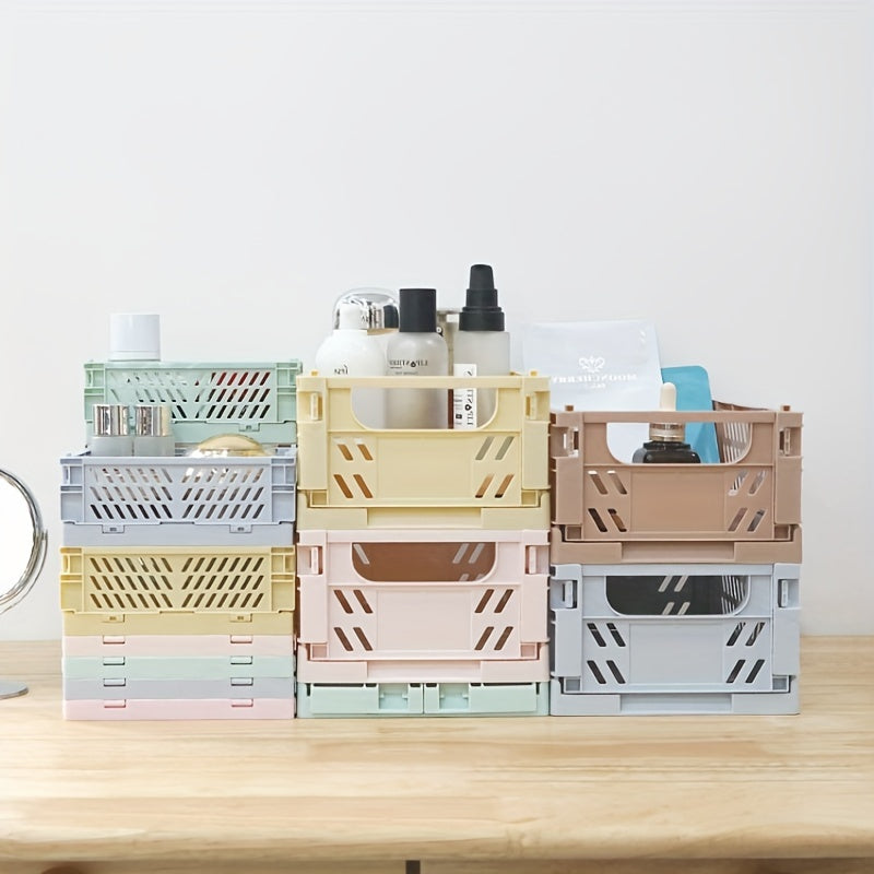 Large Capacity Desktop Storage Box Plastic Organizer Stackable Storage Basket