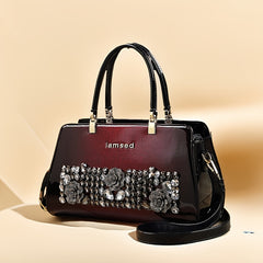 Large Capacity Beaded Rhinestone Evening Bag Vintage And Box Clutch Wallet