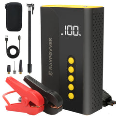 Portable Jump Starter & Air Compressor 1000A Peak 150PSI Tire Inflator