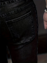 Men's Slim Fit Distressed Stretch Denim Jeans