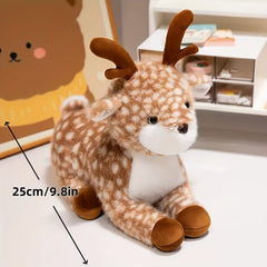 Realistic Deer Plush Toy with Antlers - Perfect Gift for Birthdays & Chris