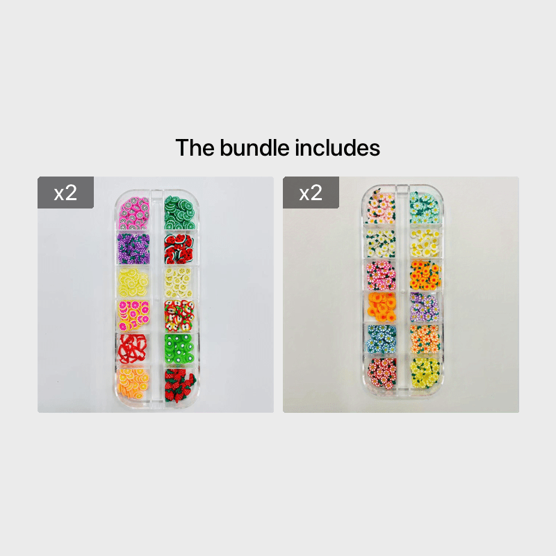 Fruit & Flower Slices Nail Art Decals - DIY Crafts