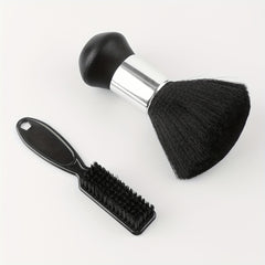 2pcs Broken Hair Sweep Brush Set for Barber Salon Uses