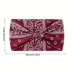 Leopard Print Paisley Pattern Headband Seamless Sports Headband