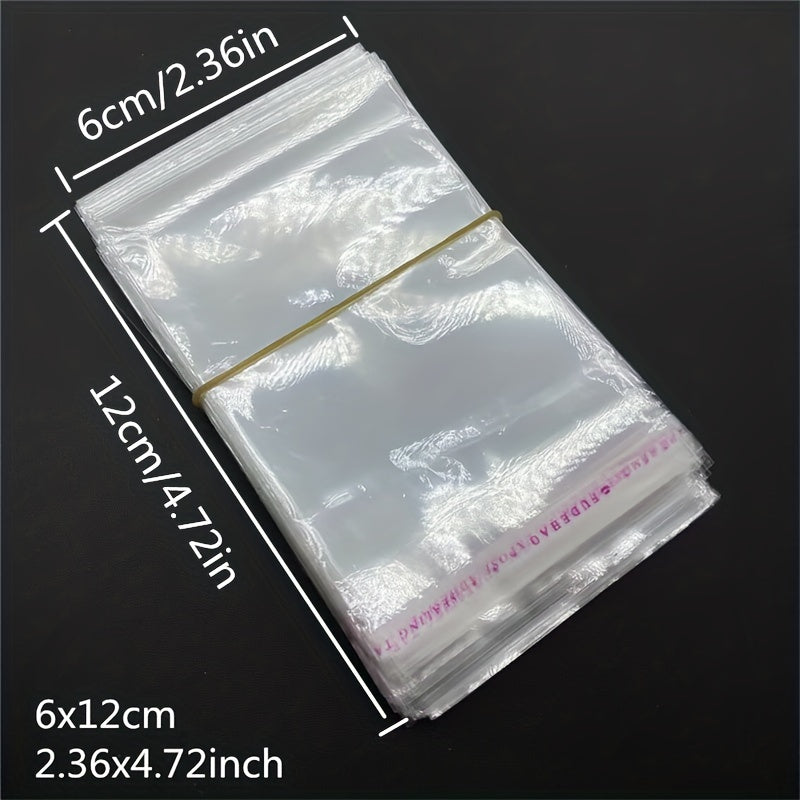 200pcs Transparent Self-adhesive Bags for Candy Chocolate Packaging
