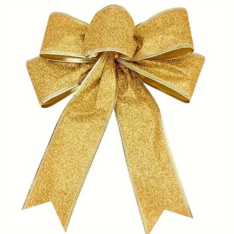 Christmas Ribbon Bows Tree Hanging Pendant Decoration Xmas Wreaths