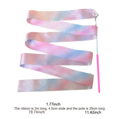 Glitter Dance Ribbon for Rhythmic Gymnastics and Ballet