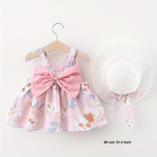 Baby Princess Dress with Big Bow Flower Skirt