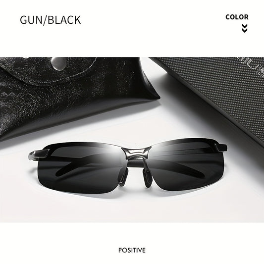 Metal Frame Polarized Sunglasses for Men
