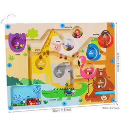 Magnetic Bead Walking Game Traffic Maze Toy Colorful Educational Gift