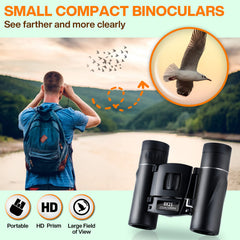 High Def 10x Magnification Binoculars Lightweight & Durable for Adults