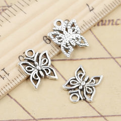 Butterfly Heart Charms DIY Jewelry Making for Bracelets Necklaces Earrings