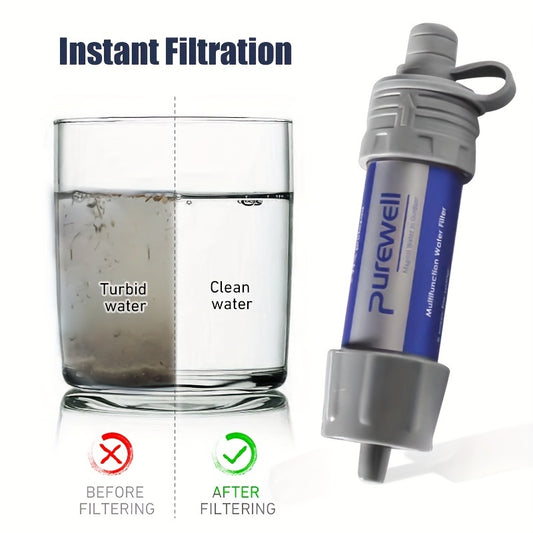 Portable Water Filter Straw with Water Bag