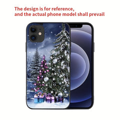 Christmas Tree Print Protective Phone Case For IPhone - Drop Proof Durable Cover