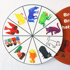 Double Layer Felt Turntable Brown Bear Brown Bear Interactive Picture Book Game