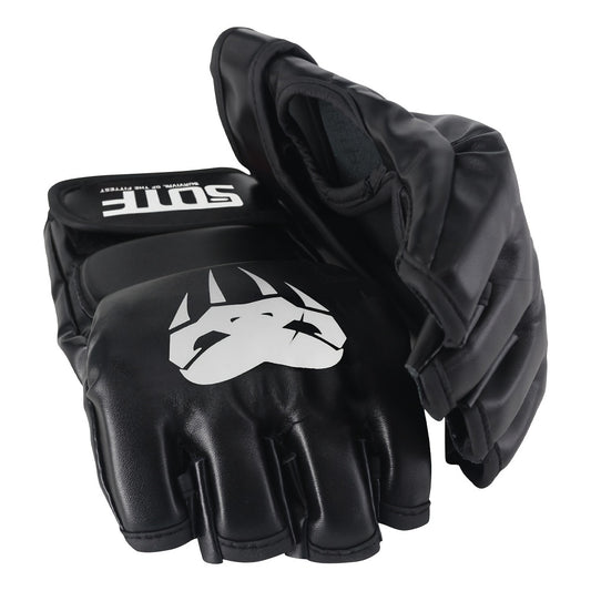 Adult Half Finger Boxing Gloves for Sanda and Pu - Protective Training Gear