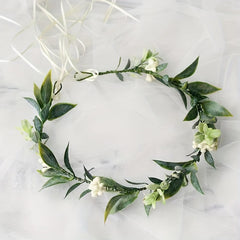 Forest Photoshoot Greenery Floral Crown Bride's Vacation Wedding Head Flower