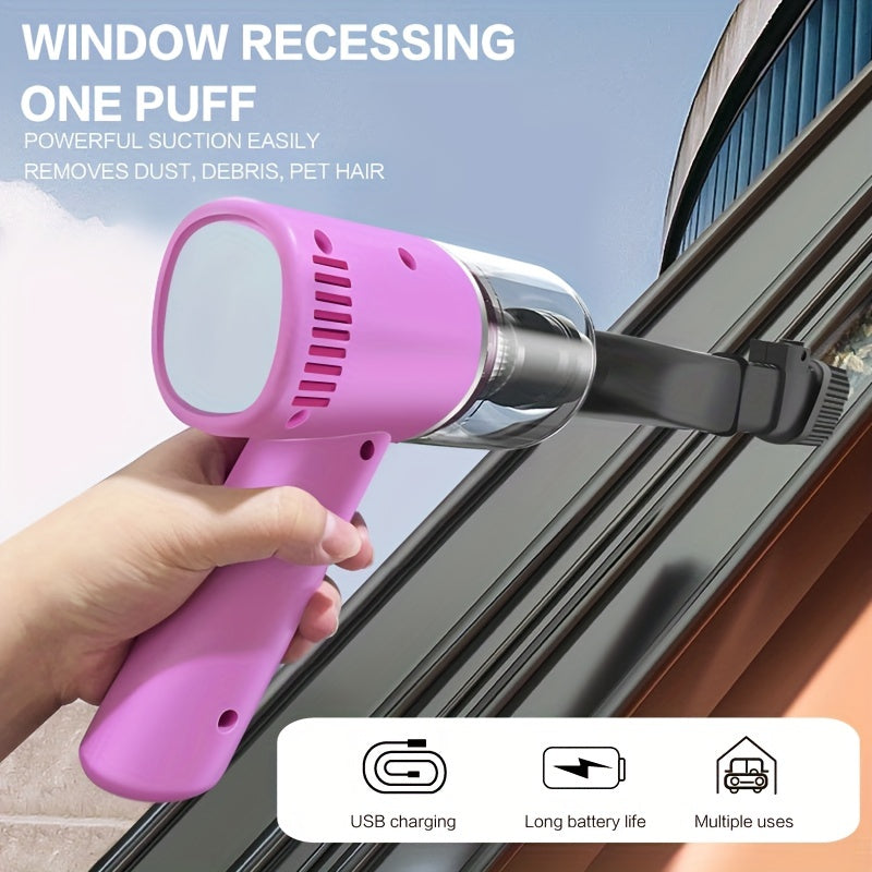 Portable Wireless Car Vacuum Cleaner Rechargeable Pink