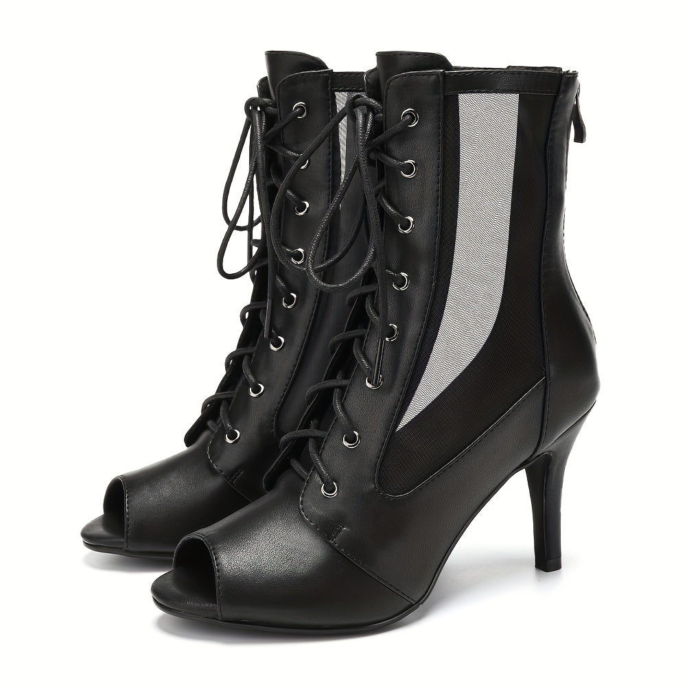 Dance Open Fish Mouth High Heels For Jazz