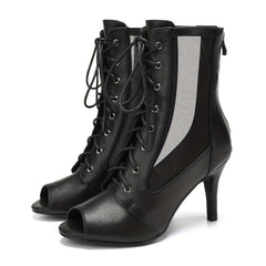 Dance Open Fish Mouth High Heels For Jazz