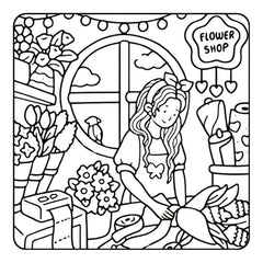 Adult Coloring Book 24 Pages 7.9x7.22 Vibrant Illustrations