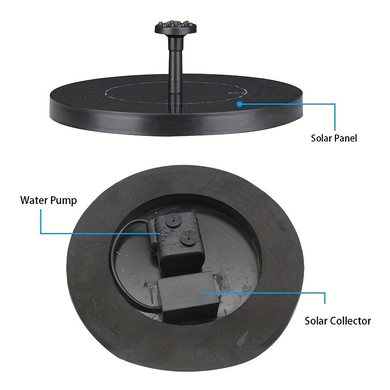 Upgraded 3 5W Solar Fountain Pump Floating Solar Powered Fountain Pump