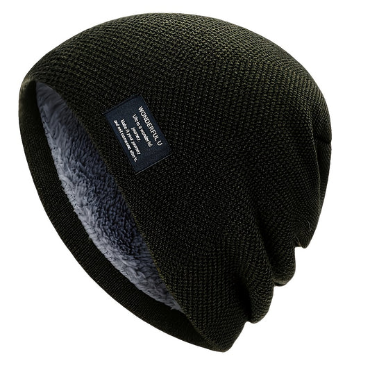 Stay Warm This Winter Knit Hats with Plus Velvet