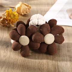 Floral Flannel Hair Jaw Clip Strong Hold Grip for Thick Hair