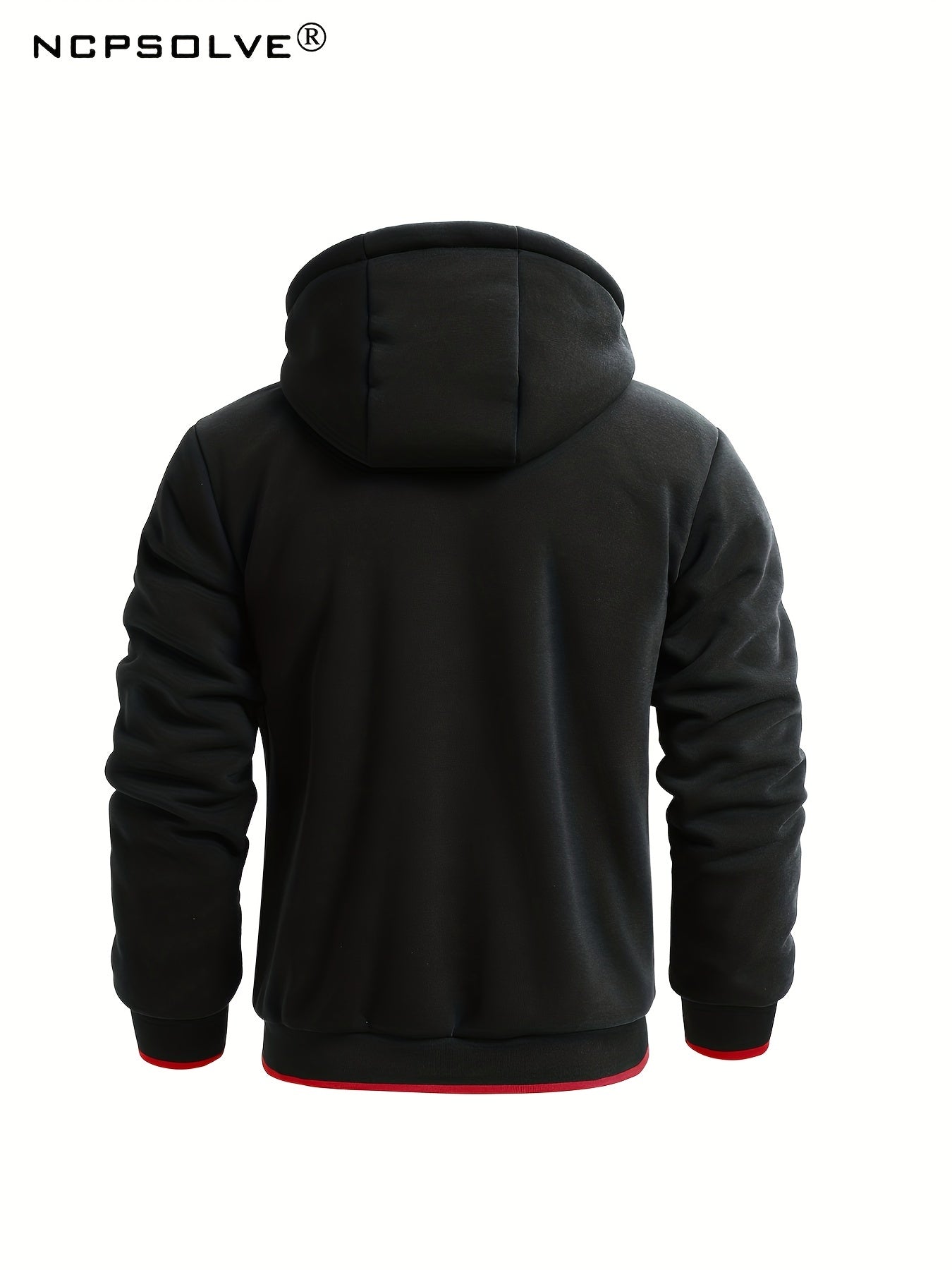 Men's Thermal Sports Suit Set for Winter - Jacket with Hood and Comfy Pants