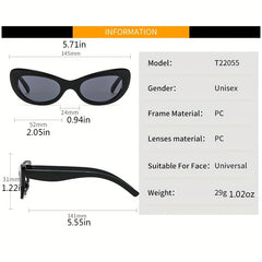 Y2K Cat Eye Sunglasses Anti Glare UV400