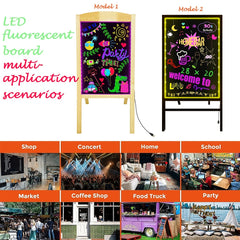 LED Fluorescent Board For All Saints' Christmas Party