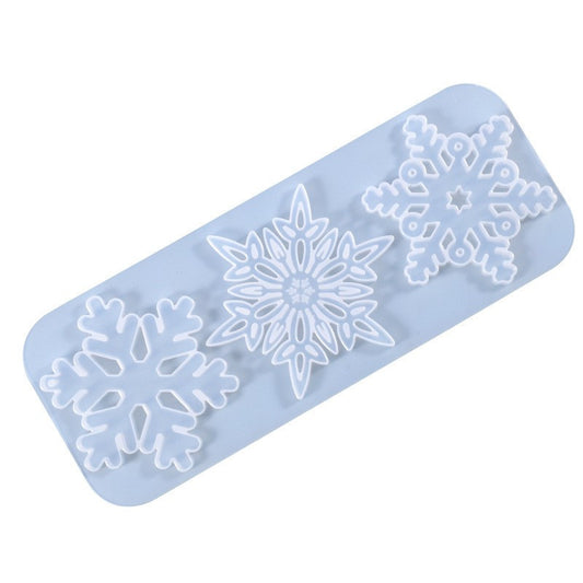 Winter Snowflake Resin Casting Mold Christmas Pendants