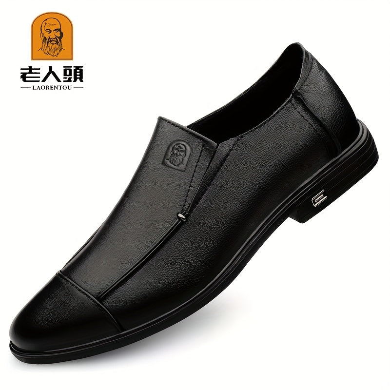 Men's Cap Toe Loafer Shoes Spring Comfy Non slip Slip On Shoes