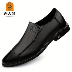 Men's Cap Toe Loafer Shoes Spring Comfy Non slip Slip On Shoes