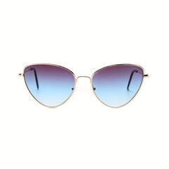 Cat Eye Sunglasses Metal Frame Gradient Lens UV400