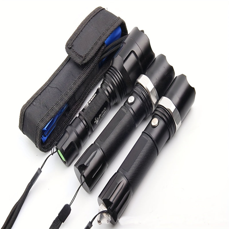 Nylon Flashlight Pouch Molle System Torch Holster Outdoor Use