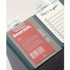 4pcs Colorful Square Plastic Clips for Document Storage Office Supplies