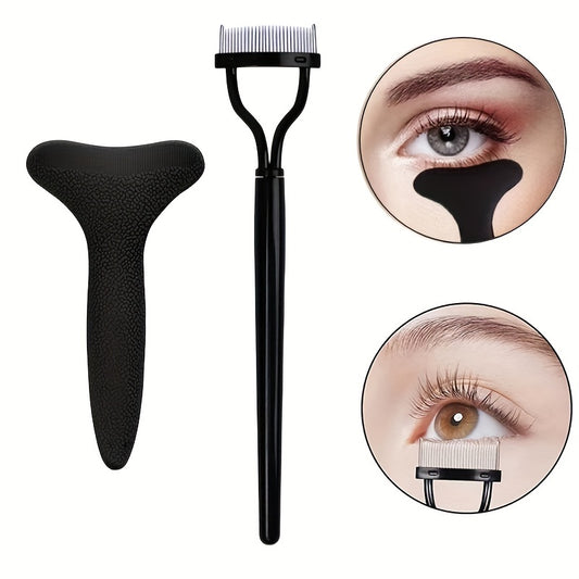2PCS Eyelash Mascara Guard Separator Tool 2 In 1 Kit Lash Applic