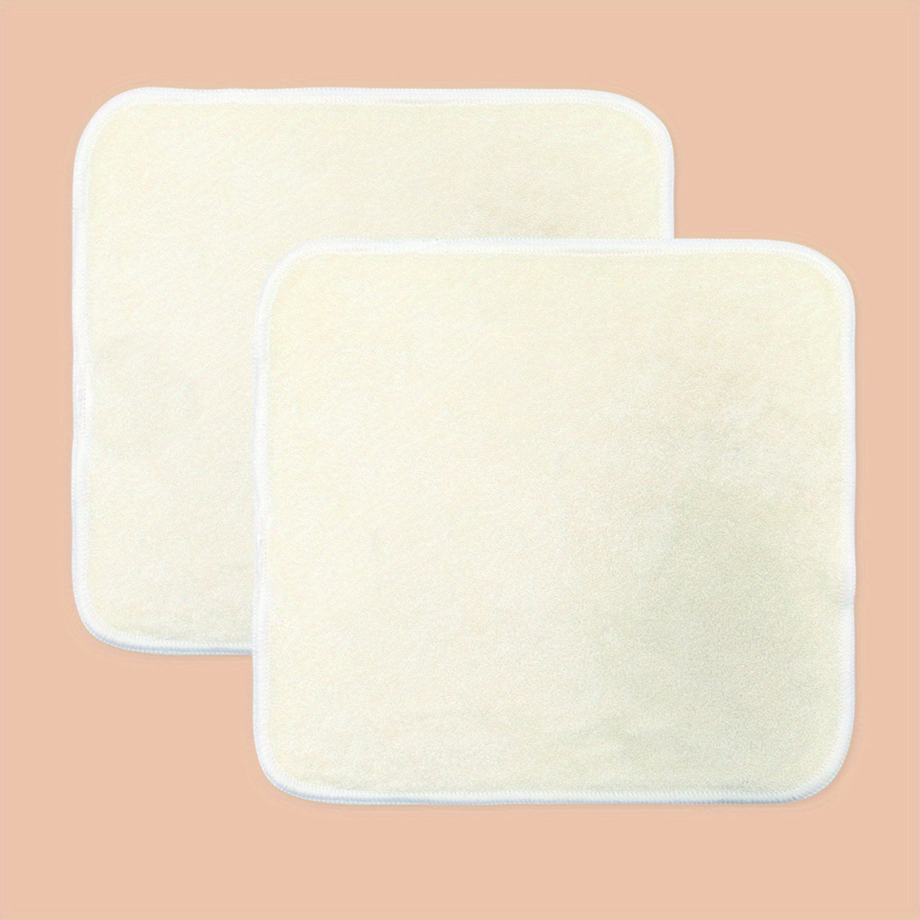 2 Bamboo Facial Cleansing Cloths - Washable Exfoliating Makeup Remover
