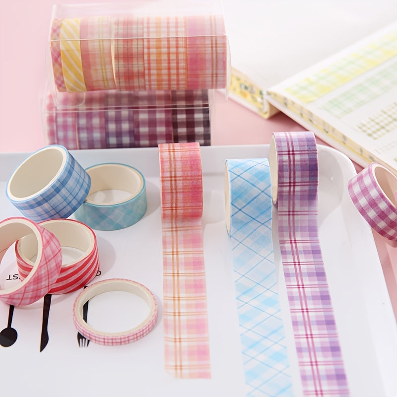 Geometric Pattern and Paper Tape Set DIY Stationery Stickers