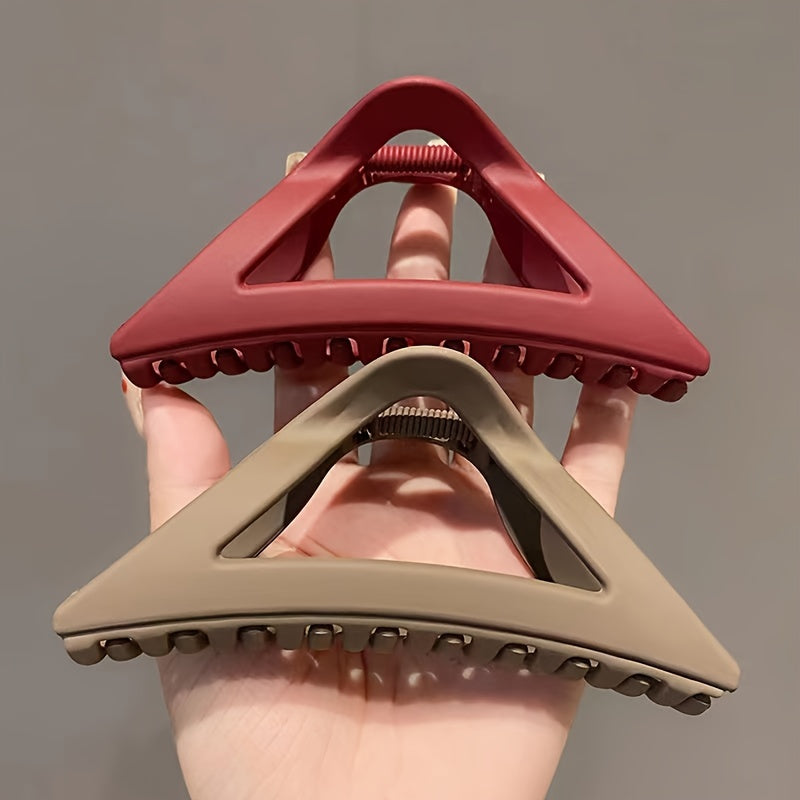 Matte Triangle Hair Claw Clips for Women, Girls