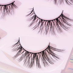 4 Pairs Fishtail False Eyelashes 18mm Tail Fluffy Volumized Cross Lashes