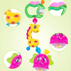 Baby Teething Rattle Set Soft Hand Grab Ball Rattle Toys for Newborn Infants