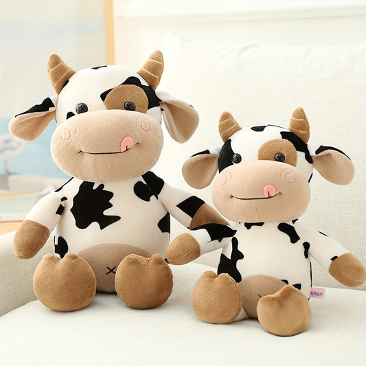 Cute 11in Cartoon Cows Plush Toy - Ideal Christmas Gift for Kids