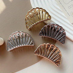 4pcs Minimalist Solid Hair Claw Non Slip Hair Styling Accessories