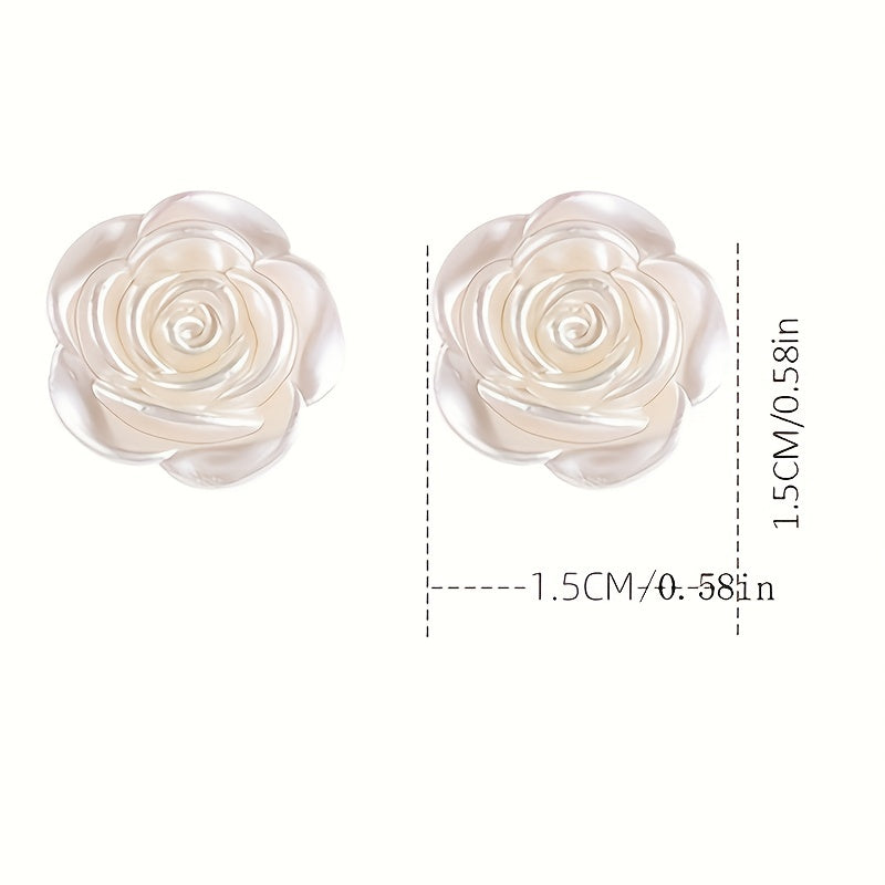 Camellia Dangle Earrings for Women, Summer Party Gift