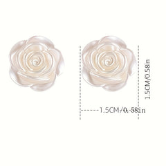 Camellia Dangle Earrings for Women, Summer Party Gift